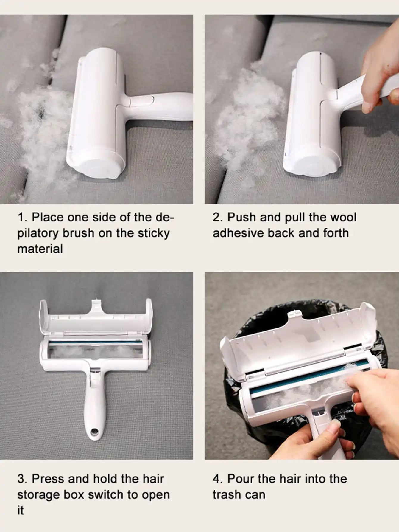 Reusable Pet Hair Remover Roller